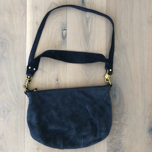 small suede purse